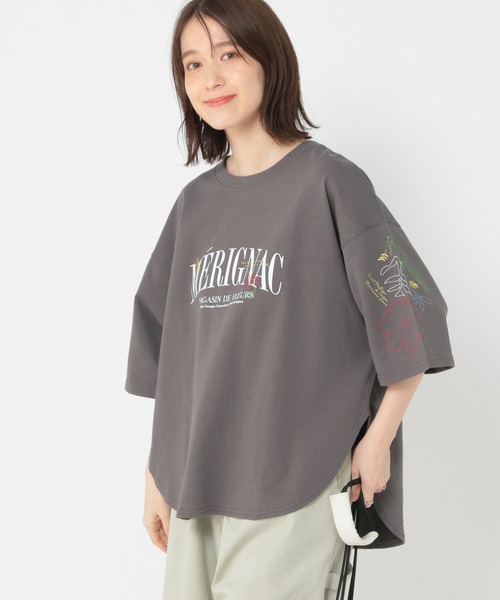 studio CLIP tシャツ アソートロゴ×刺繍半袖プルオーバー