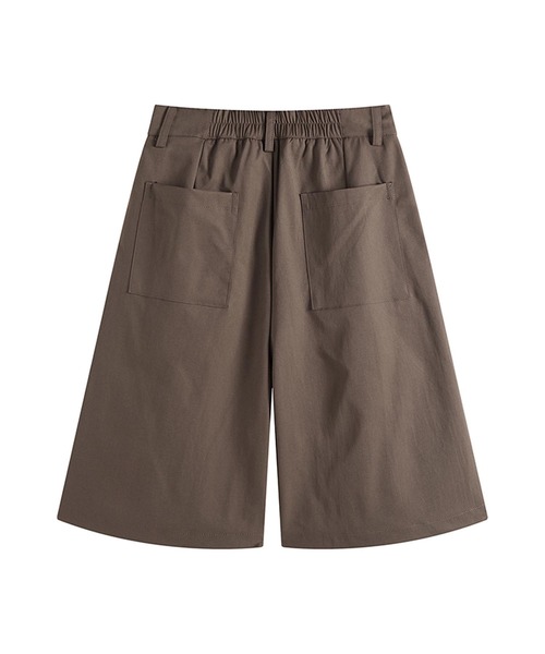 パンツ タックワイドハーフパンツ メンズ レディース : ZOZOTOWN