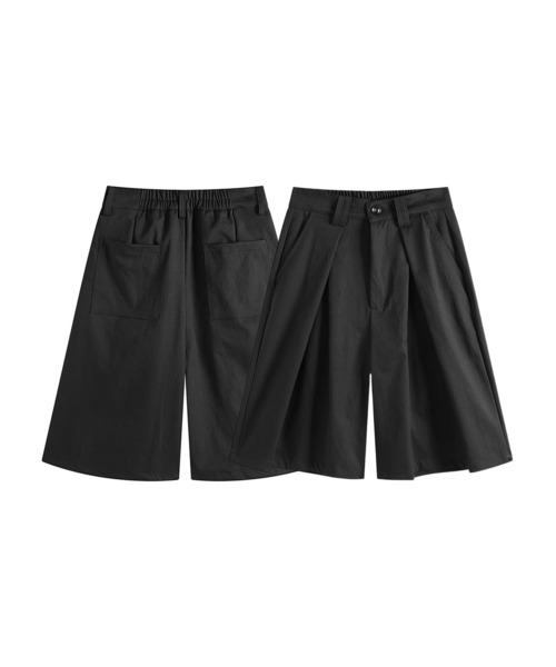 パンツ タックワイドハーフパンツ (SS) メンズ レディース : ZOZOTOWN