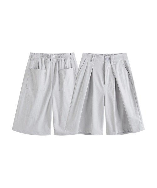 ハーフパンツ パンツ タックワイドハーフパンツ (SS) メンズ