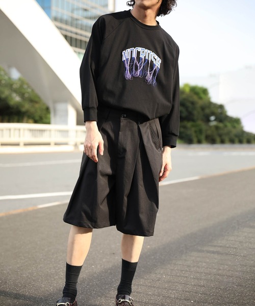パンツ タックワイドハーフパンツ (SS) メンズ レディース : ZOZOTOWN