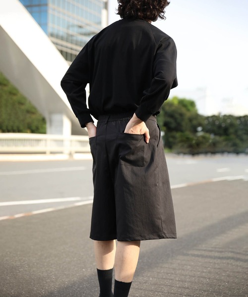 パンツ タックワイドハーフパンツ (SS) メンズ レディース : ZOZOTOWN