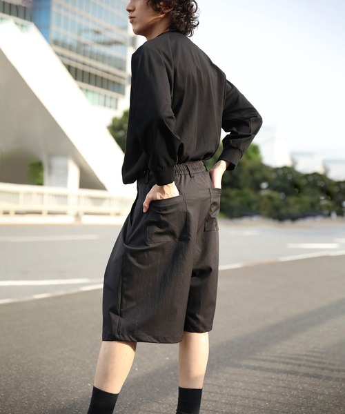 パンツ タックワイドハーフパンツ (SS) メンズ レディース : ZOZOTOWN