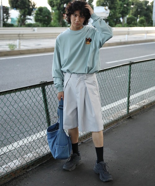 ハーフパンツ パンツ タックワイドハーフパンツ (SS) メンズ