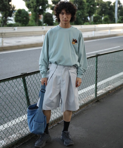 パンツ タックワイドハーフパンツ (SS) メンズ レディース : ZOZOTOWN