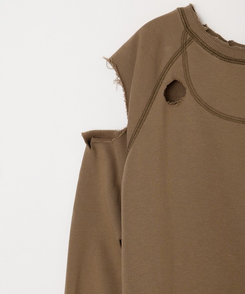 BEEDEN トレーナー スウェット WORN OUT 2WAY SW レディース
