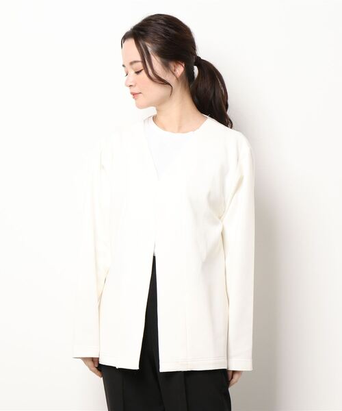 「ARCHIVER」 「HALHAM」カーディガン LARGE チャコールグレー レディース
