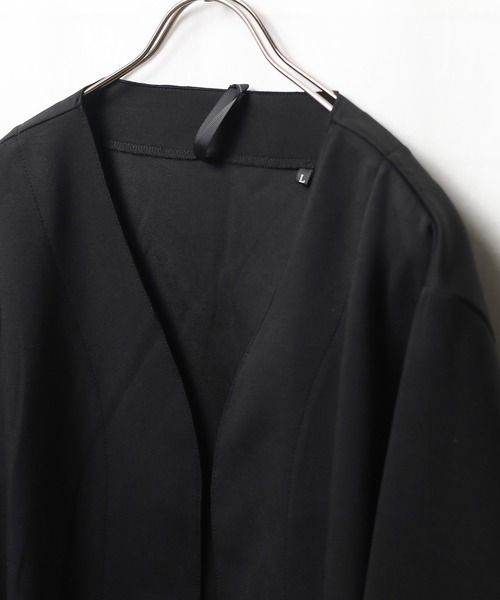 「ARCHIVER」 「HALHAM」カーディガン LARGE チャコールグレー レディース