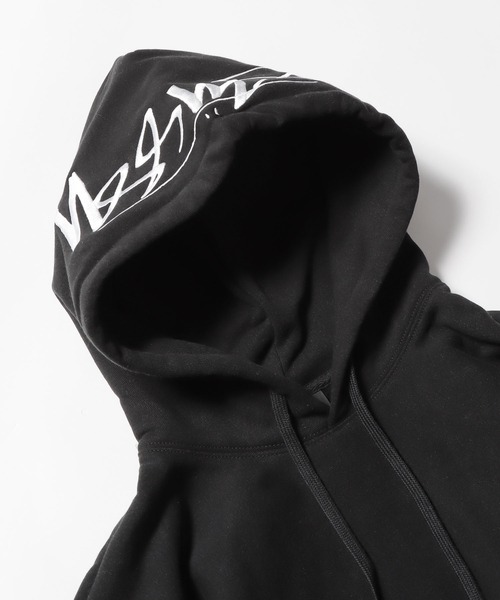 Stüssy ブラック パーカー Lサイズ STUSSY 大きいサイズメンズ ステューシー パーカー プルオーバー