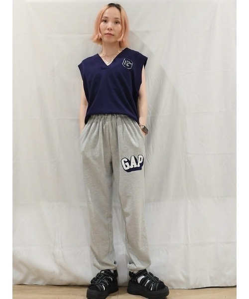 「GAP」 スウェットカットソー X-SMALL ネイビー レディース