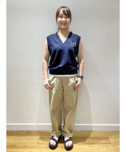 「GAP」 スウェットカットソー X-SMALL ネイビー レディース