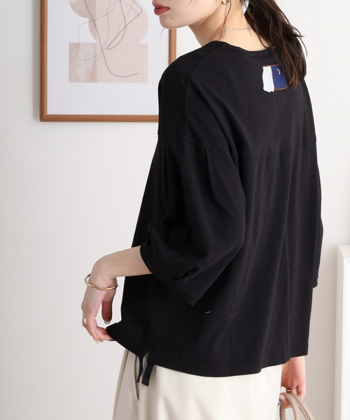 tシャツ EMAGO 夜風と音色刺繍Ｔシャツ レディース Emago tシャツ EMAGO 夜風と音色刺繍Tシャツ レディース
