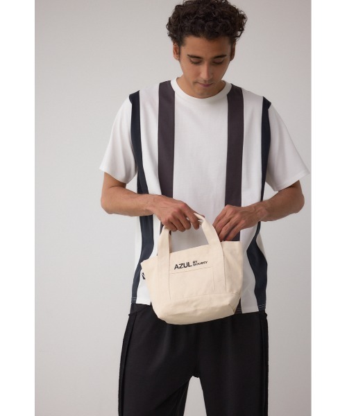 AZUL BY MOUSSY トートバッグ ロゴ刺繍ミニトートバック メンズ