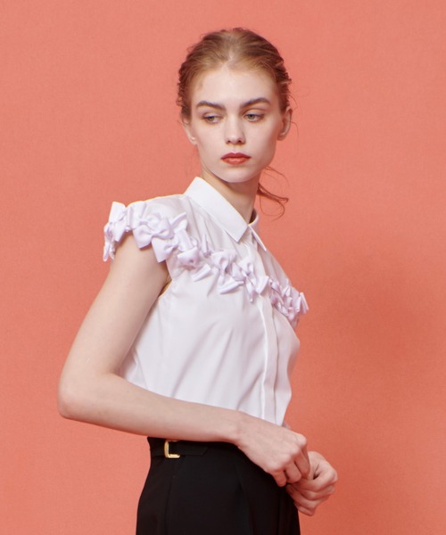 ルルウィルビー Loulou Willoughby チェーン付シアーシャツ 2 アイボリー /DO ■OS ■SH レディース trim_ofalv_itemdb33fb6eb9d211e