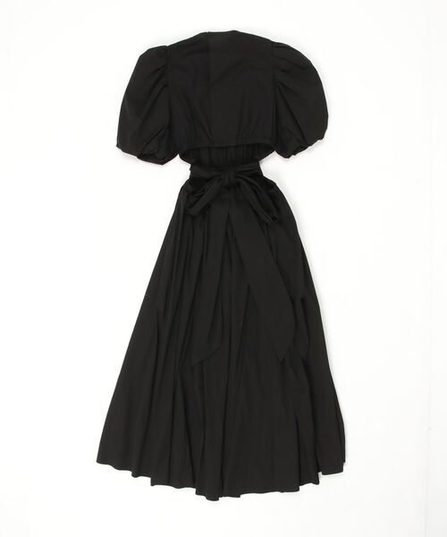 Sov. 　リボン　パフスリーブ　ワンピース SLY ワンピース FRONT RIBBON PUFF SLEEVE OP フロント リボン