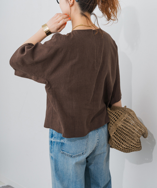 Spick＆Span ブラウス シャツ 「追加」ハイブリッドラミーT
