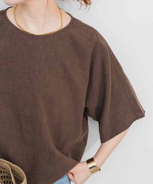 Spick＆Span ブラウス シャツ 「追加」ハイブリッドラミーT