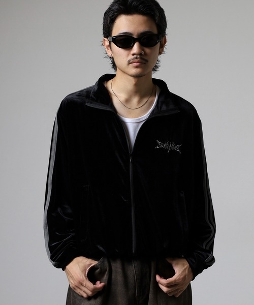 ひろSPORTY&RICH ベロア トラックジャケット ブルゾン ジャージ 8 ジャージ ベロアトラックジャケット メンズ レディース : ZOZOTOWN