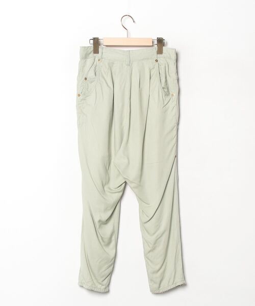 希少珍品　試着のみmercibeaucoup WOOLサルエルパンツ　革パッチ 希少珍品試着のみmercibeaucoup WOOLサルエルパンツ革パッチ