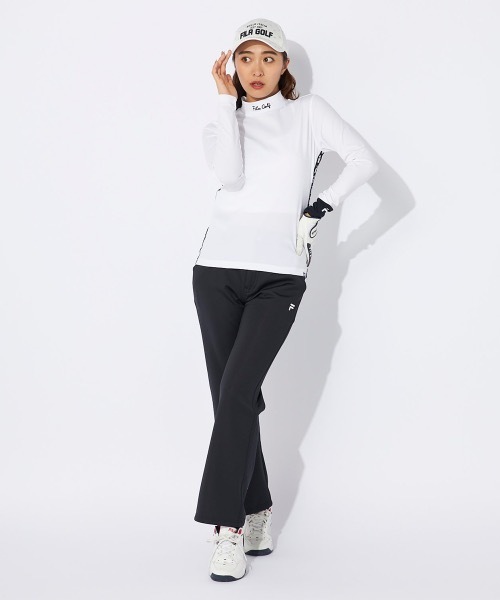 「FILA GOLF」 長袖カットソー MEDIUM ホワイト レディース