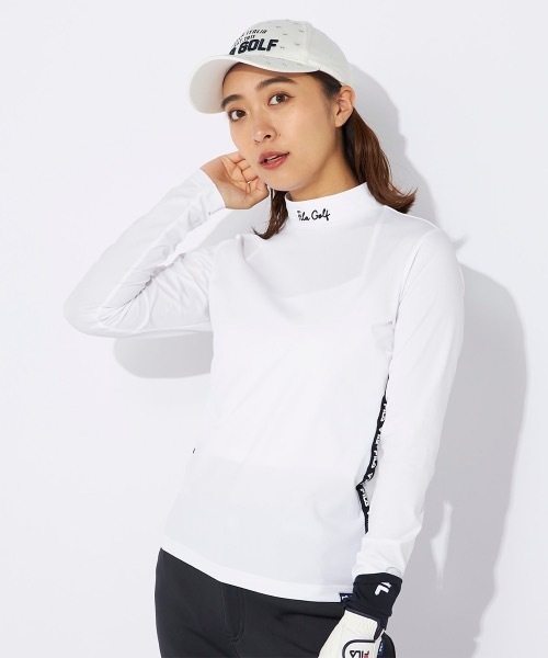 「FILA GOLF」 長袖カットソー MEDIUM ホワイト レディース