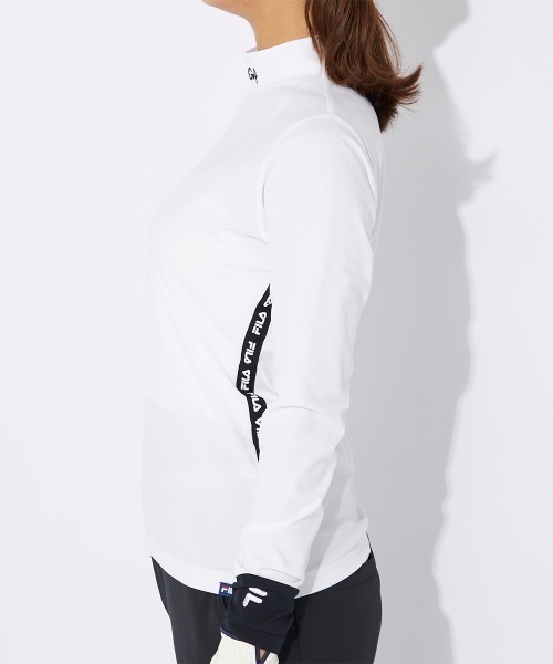 「FILA GOLF」 長袖カットソー MEDIUM ホワイト レディース