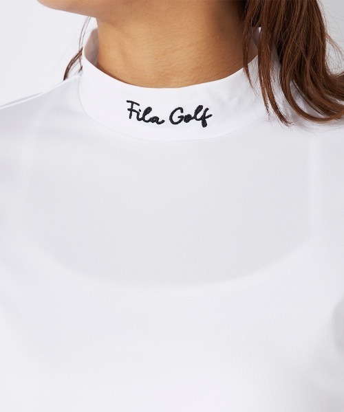 「FILA GOLF」 長袖カットソー MEDIUM ホワイト レディース