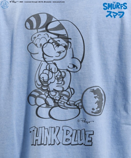 BAYFLOW（ベイフロー） tシャツ 「THE SMURFS/スマーフ」プリントT
