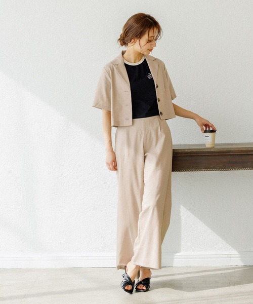 「mysty woman」 セットアップ FREE ベージュ レディース_画像2