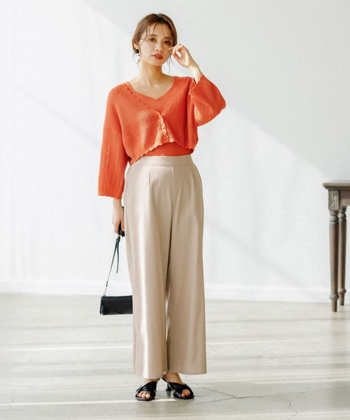 「mysty woman」 セットアップ FREE ベージュ レディース_画像4