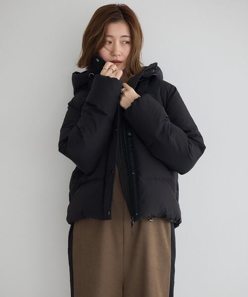 【最終値下げ！新品未使用！】  ダウンジャケット黒 セール】【+phenix / プラスフェニックス別注】フィッシャーマンフード