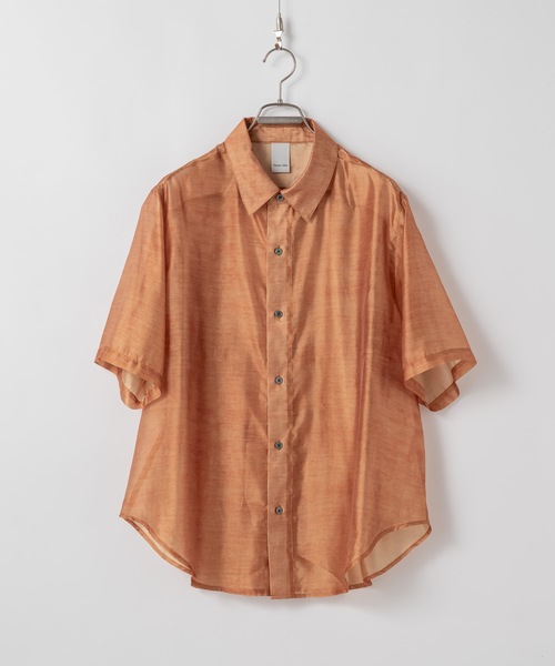 「Casper John」 半袖シャツ MEDIUM ライトグレー メンズ_画像5