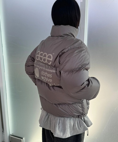 aeae ダウンコート ダウンジャケット WEB LOGO DOWN JACKET レディース