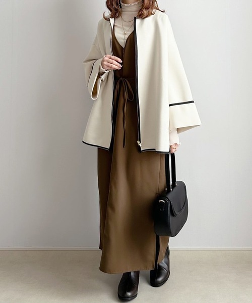 「un dix cors」 ブルゾン FREE ネイビー レディース_画像4