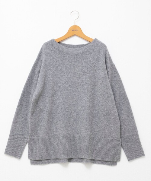 NOLLEY'S(ノーリーズ) ニット セーター ウールナイロンロング丈プル NOLLEY'S(ノーリーズ) ニット セーター ウールナイロンロング丈プル