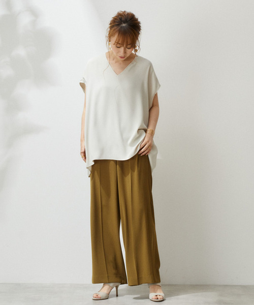 「Liesse」 ノースリーブチュニック - グリーン レディース_画像4