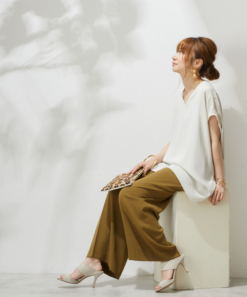 「Liesse」 ノースリーブチュニック - グリーン レディース_画像9