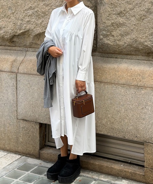 ST.ROONEY（セントルーニー） ワンピース ピンタックティアードシャツ