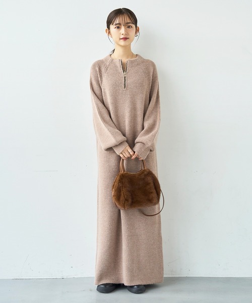 mil（ミル） ハンドバッグ フェイクファー 2way ミニバッグ「585157