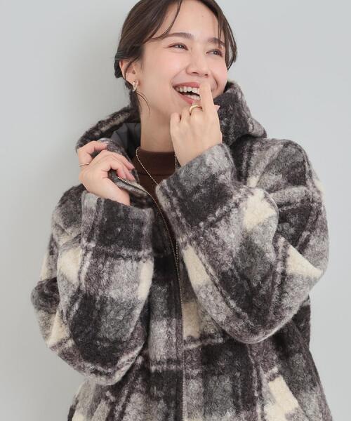 SHOO・LA・RUE（シューラルー） コート アウター ブークレチェック