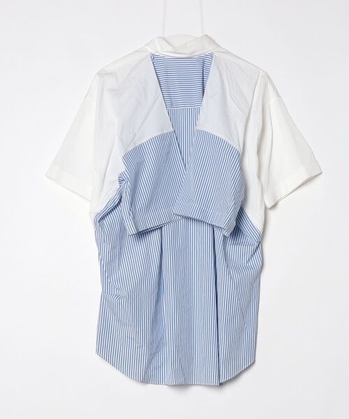 「DRESSEDUNDRESSED」 半袖シャツ 0 ホワイト メンズ_画像2