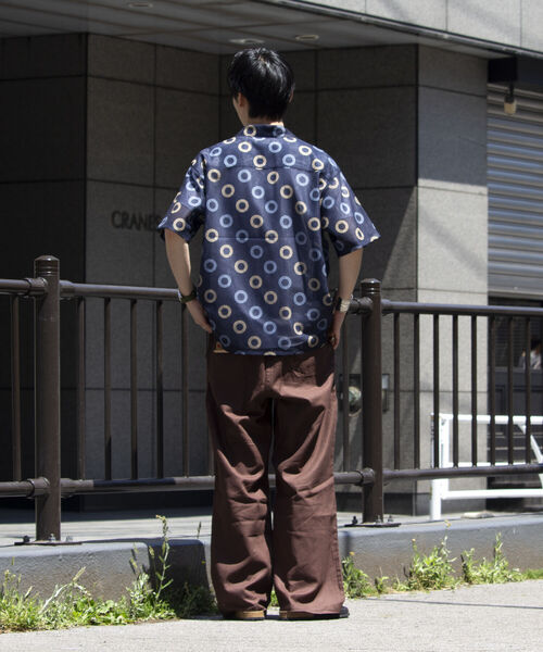 「GLOSTER」 半袖シャツ L ホワイト メンズ_画像3