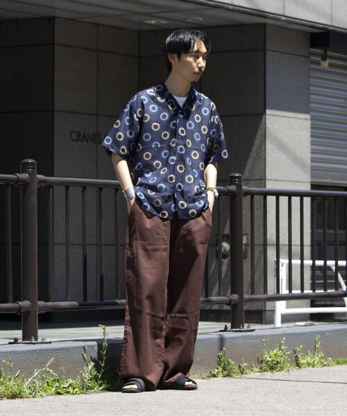 「GLOSTER」 半袖シャツ L ホワイト メンズ_画像4