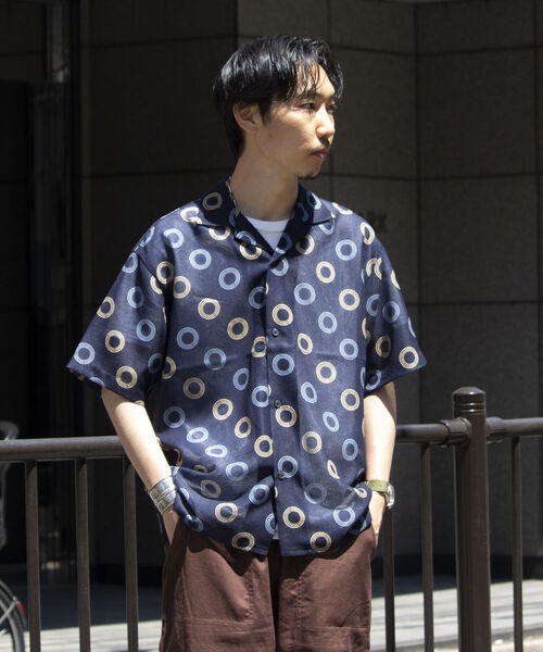 「GLOSTER」 半袖シャツ L ホワイト メンズ_画像5