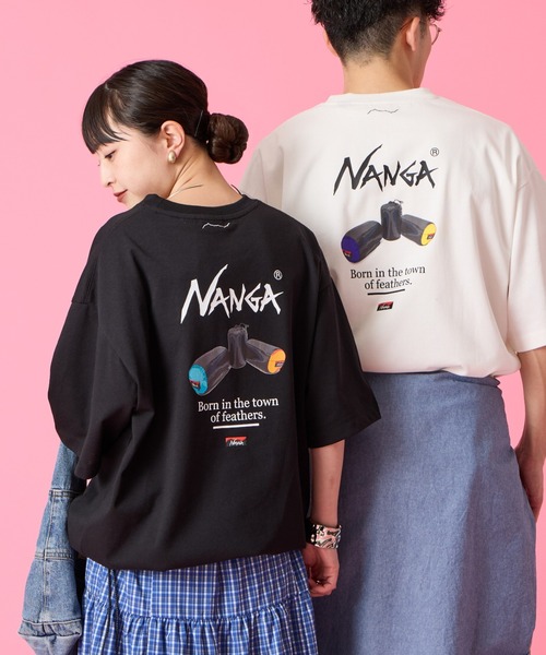 NANGA（ナンガ） tシャツ 別注 ルーズフィット NEBUKUROバックプリント