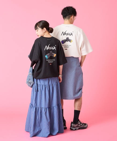 NANGA（ナンガ） tシャツ 半袖 別注 ルーズフィット NEBUKUROバック