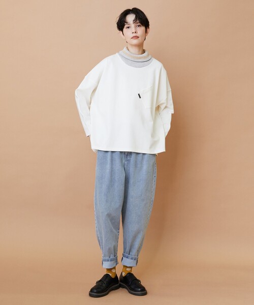 FRAPBOIS（フラボア） パンツ ムーブデニム テーパードパンツ