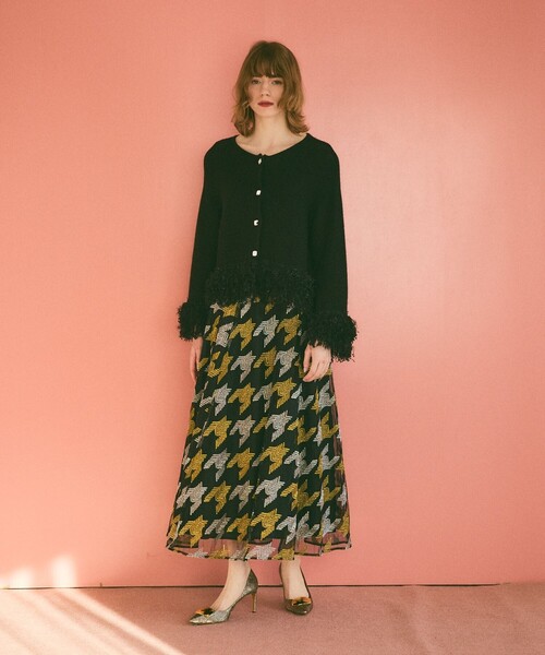 専用　Ｄ．GRACE 毛糸の刺繍スカート D．GRACE 毛糸の刺繍スカート 【公式通販】