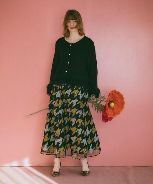 専用　Ｄ．GRACE 毛糸の刺繍スカート D．GRACE 毛糸の刺繍スカート 【公式通販】