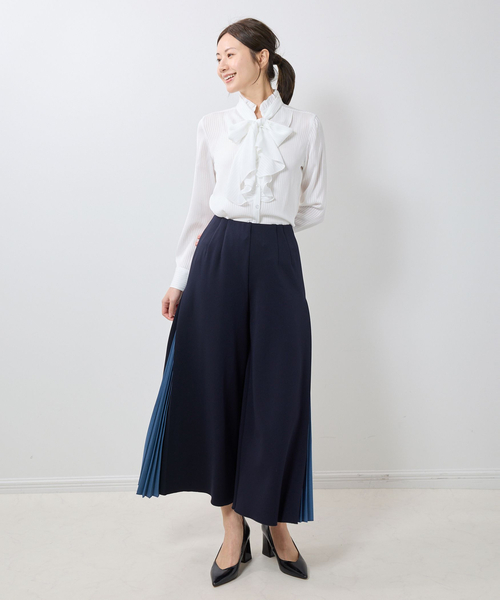 NARACAMICIE（ナラカミーチェ） パンツ 「NARACAMICIE」サイドプリーツ